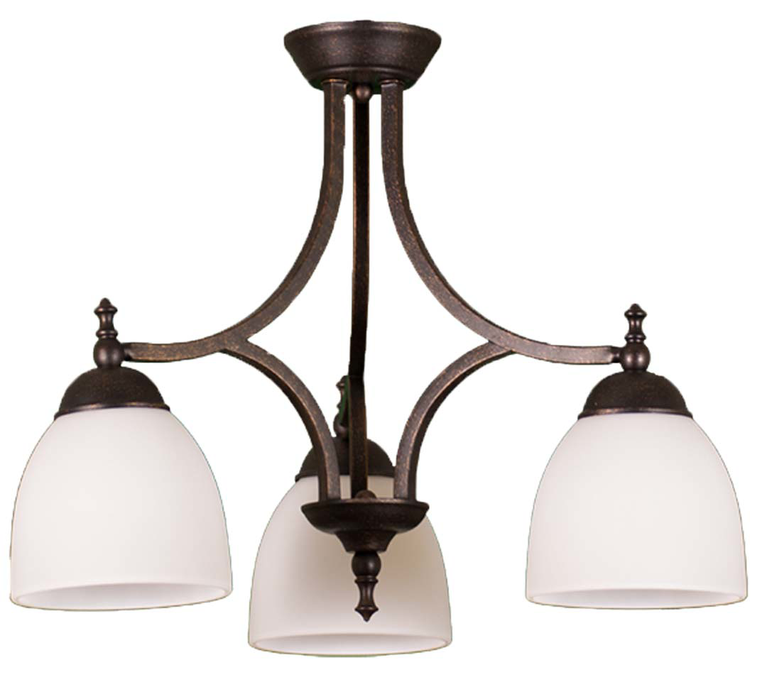 Austin 3-Lght Down Chandelier/Nook - RB