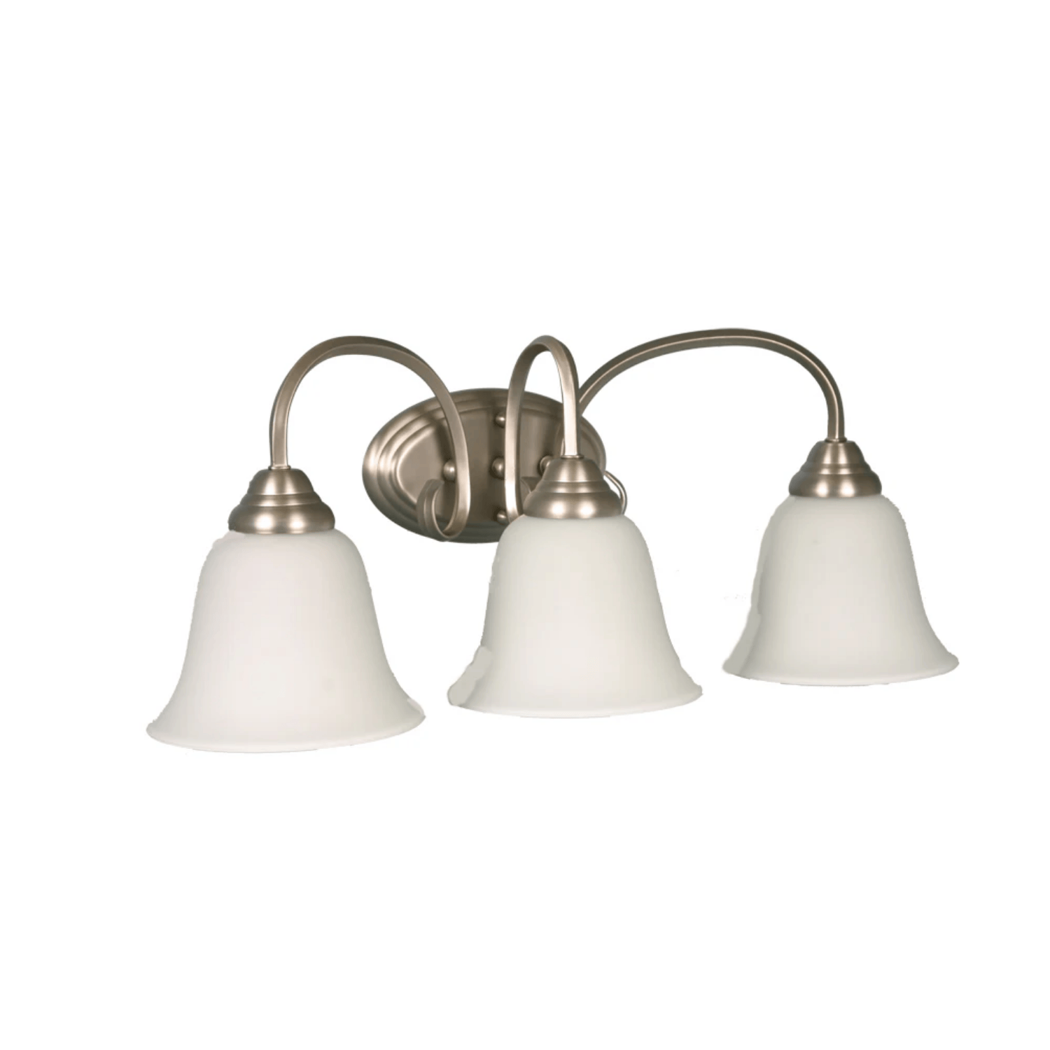 Spider 3-Light White Glass Vanity - NK