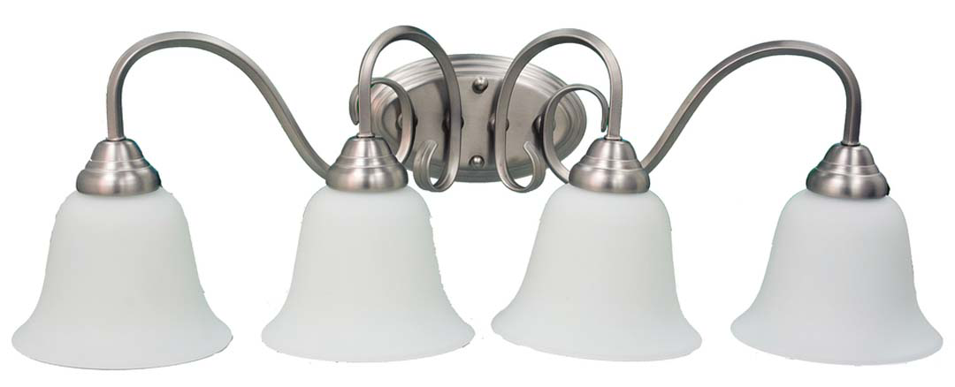 Spider 4-Light White Glass Vanity - NK