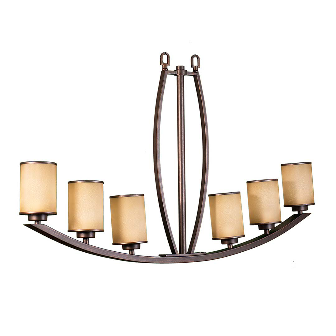 Lexington 6-Light Tea Stain Glass Island/Entry - RB
