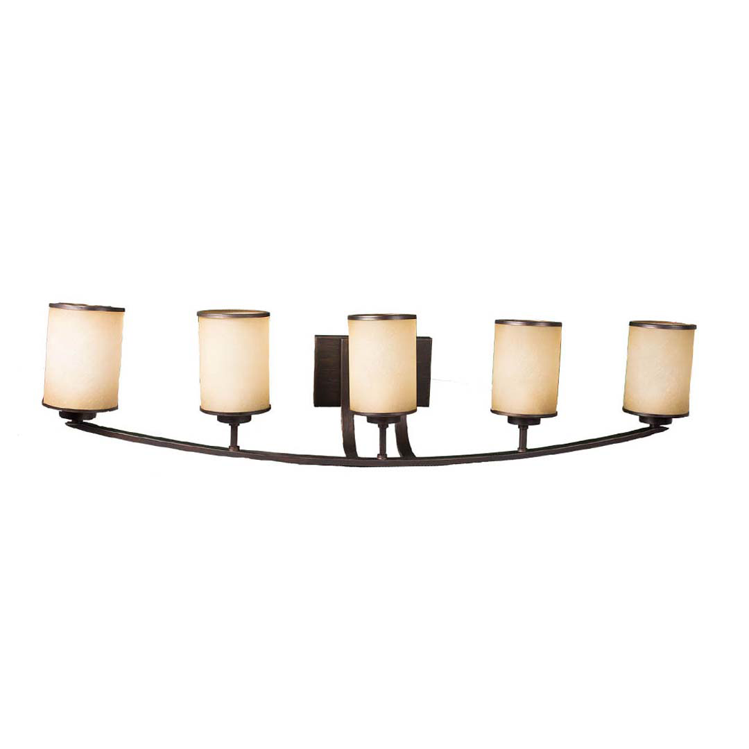 Lexington 5-Light Tea Stain Glass Vanity - RB