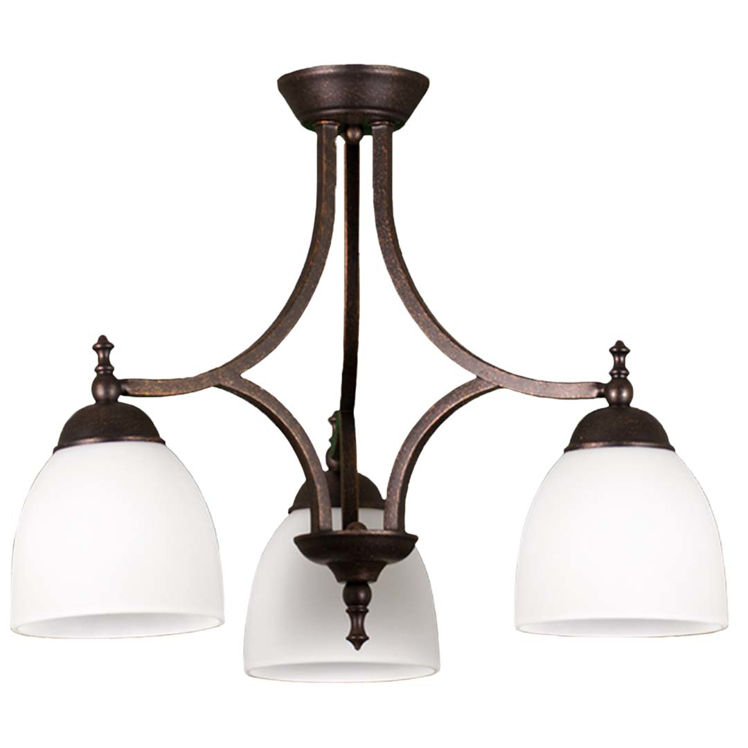 Austin 3-Light Down Chandelier/Nook-RB
