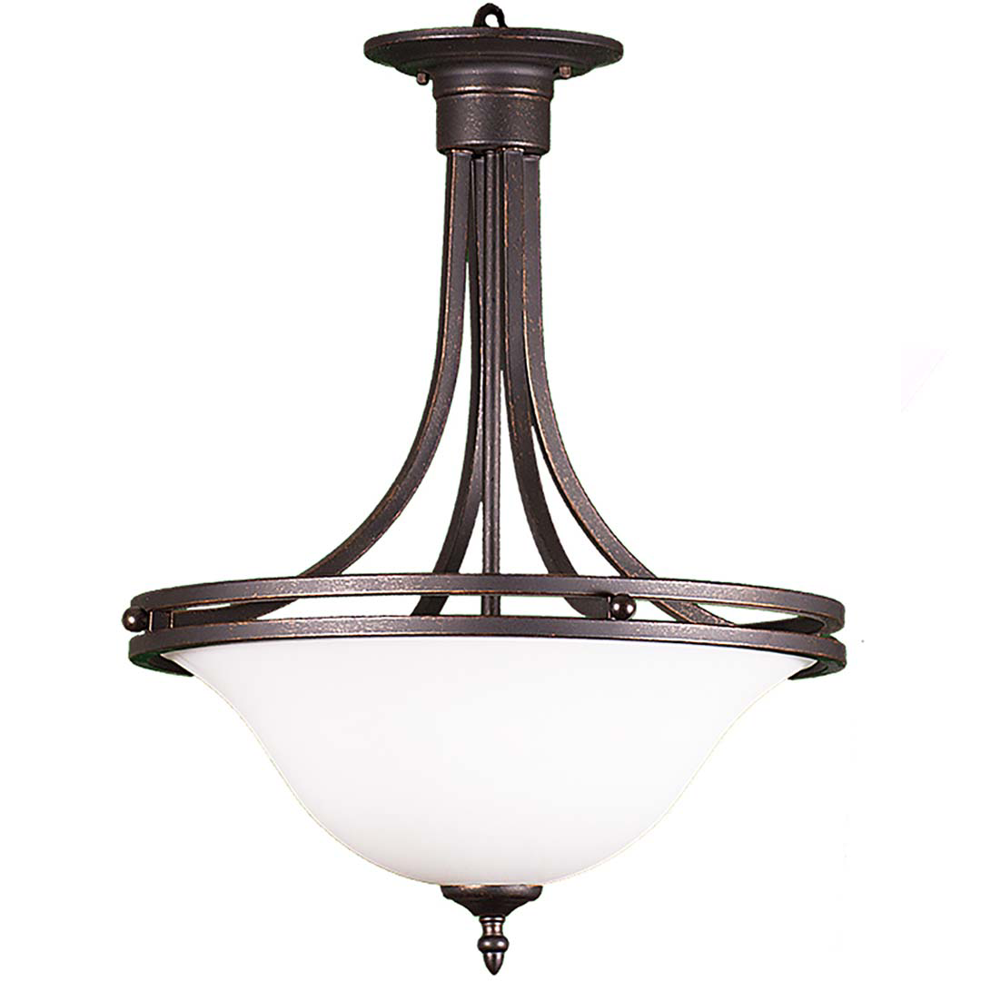 Austin 16' Glass Bowl Entry Fixture - RB White