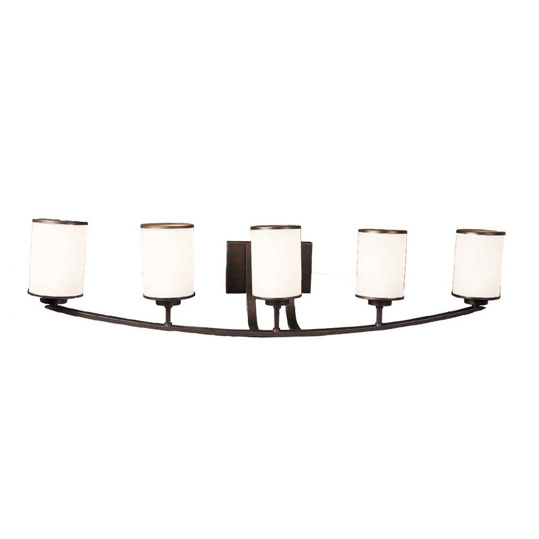 Lexington 5-Light White Glass Vanity - RB