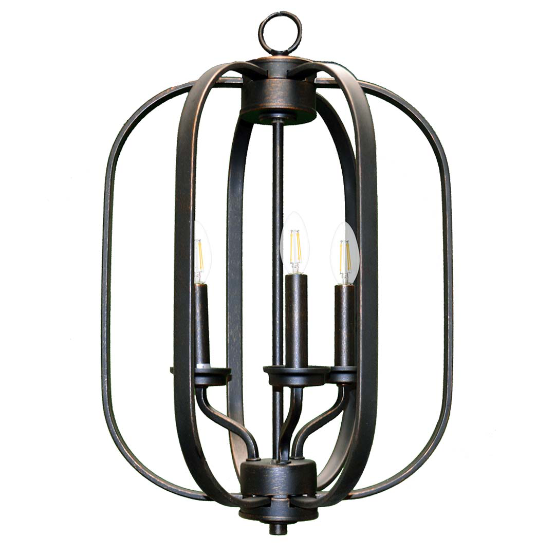 Victoria Series 3-Light Small Entry Cage - RB