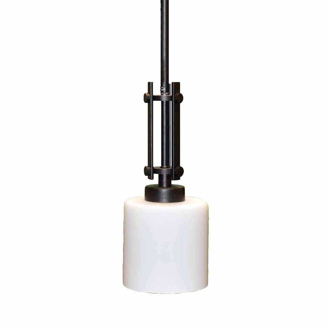 Paris 1-Light Mini Pendant - RB White Cylinder Glass