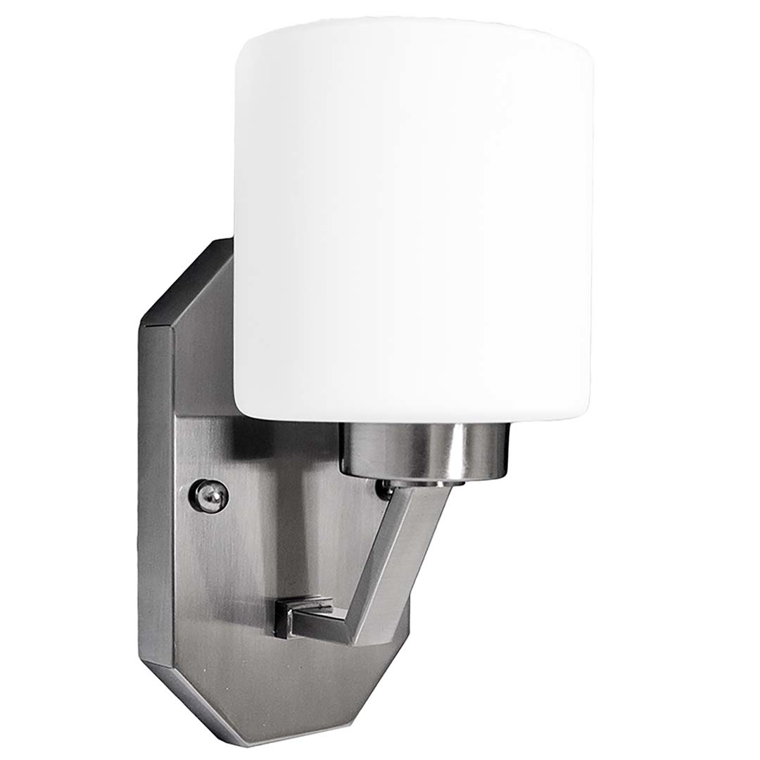 Paris 1-Light Vanity/Sconce - NK White Cylinder Glass