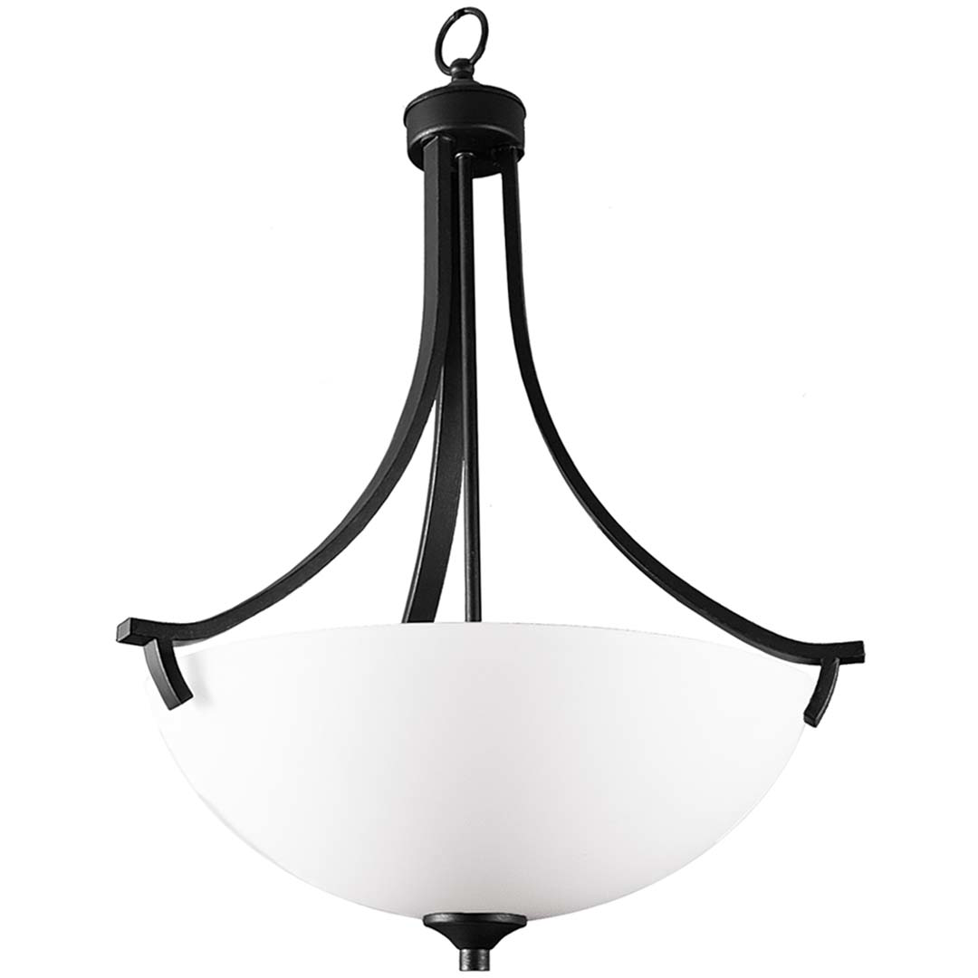 Victoria 3-Light Entry - MB White Glass