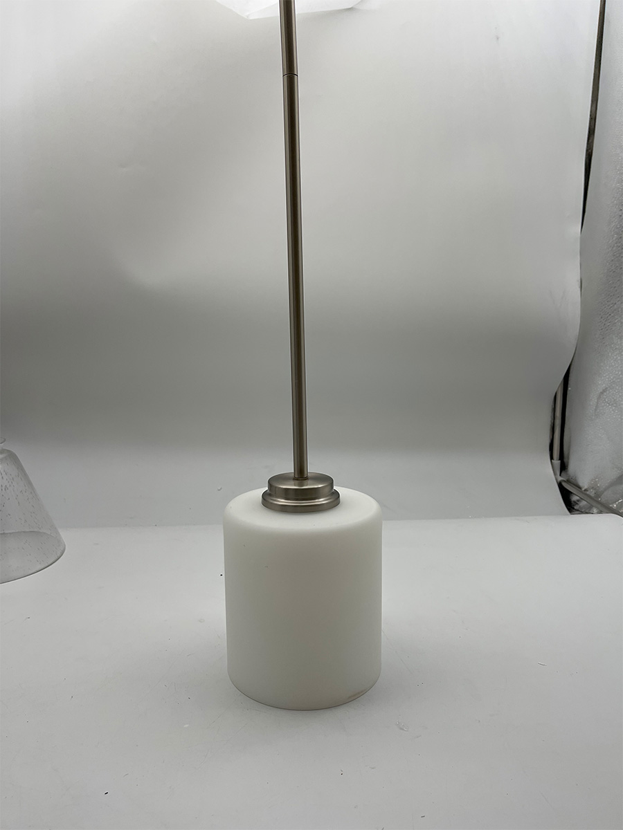 White Glass Mini Pendant with Rods - NK