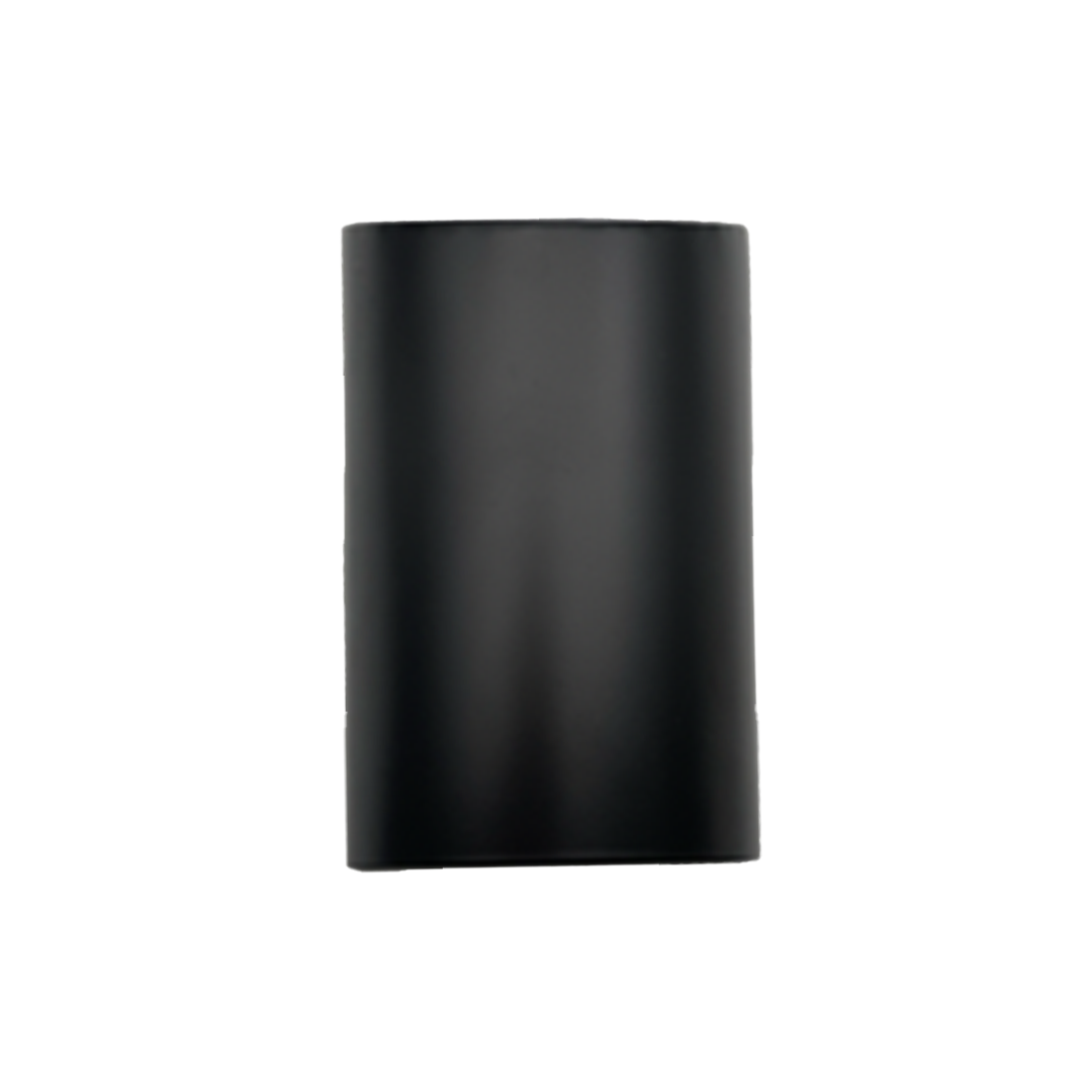 Semi-Cylinder Patio Light - Matte Black