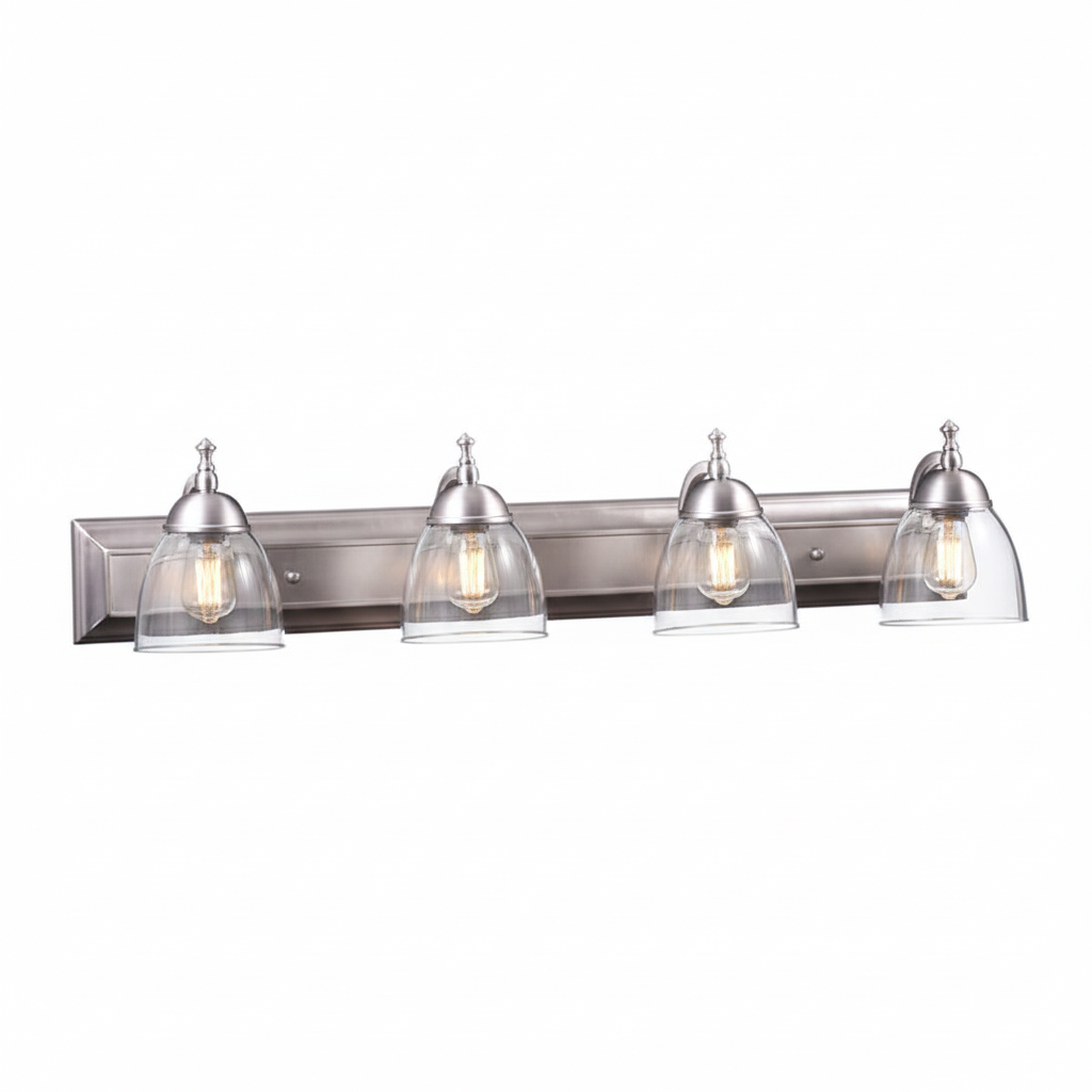 Dallas 4-Light Clear Vanity - NK