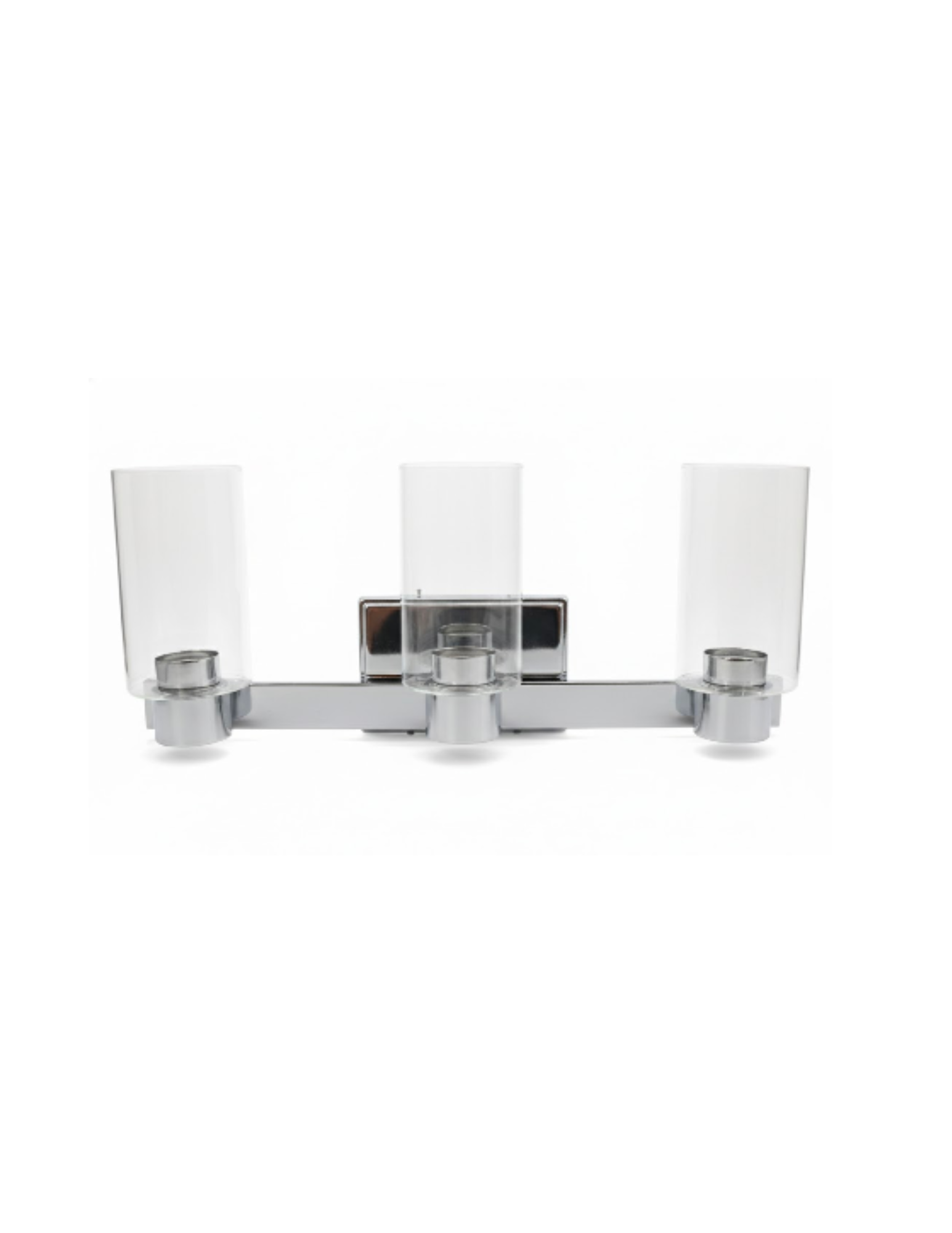 3-Light CL Glass Vanity - CH