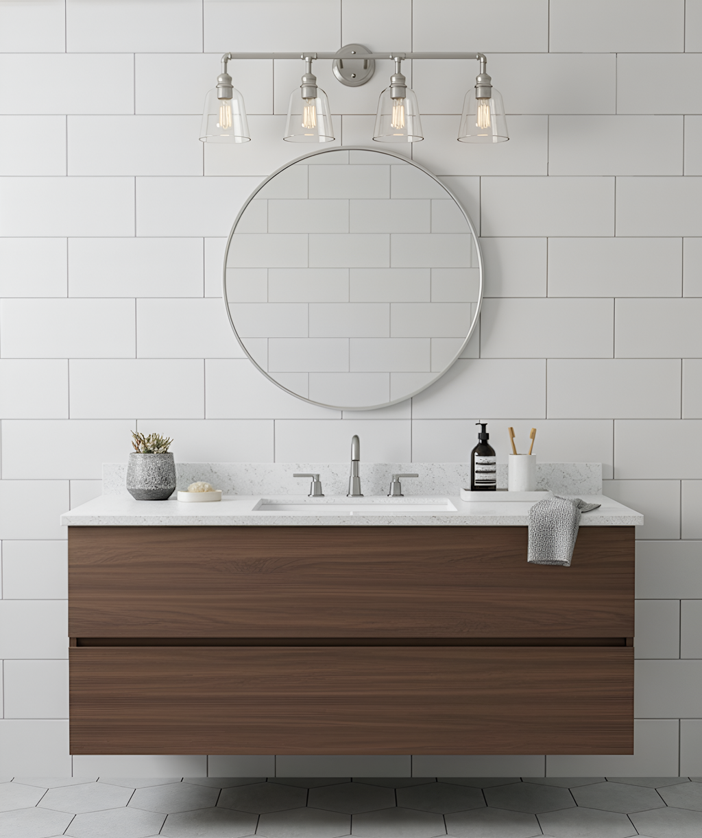 Vivio Milla 4-Light Vanity - Brushed Nickel