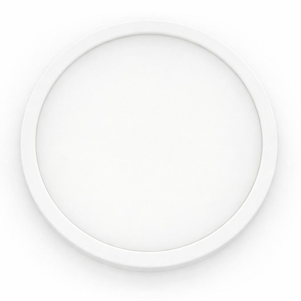 7.5" 12W LED Plastic Slimline Disk Light - WH 2700K