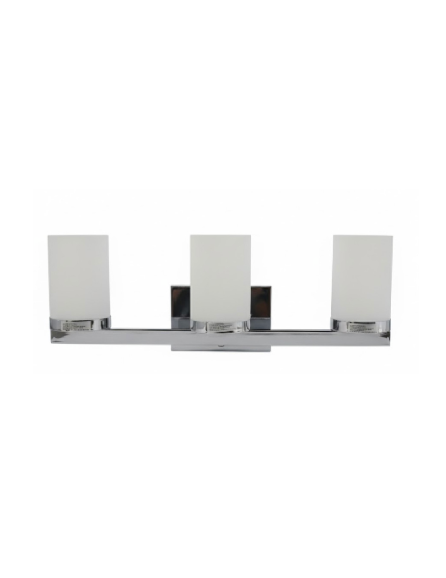 3-Light WH Glass Vanity - CH