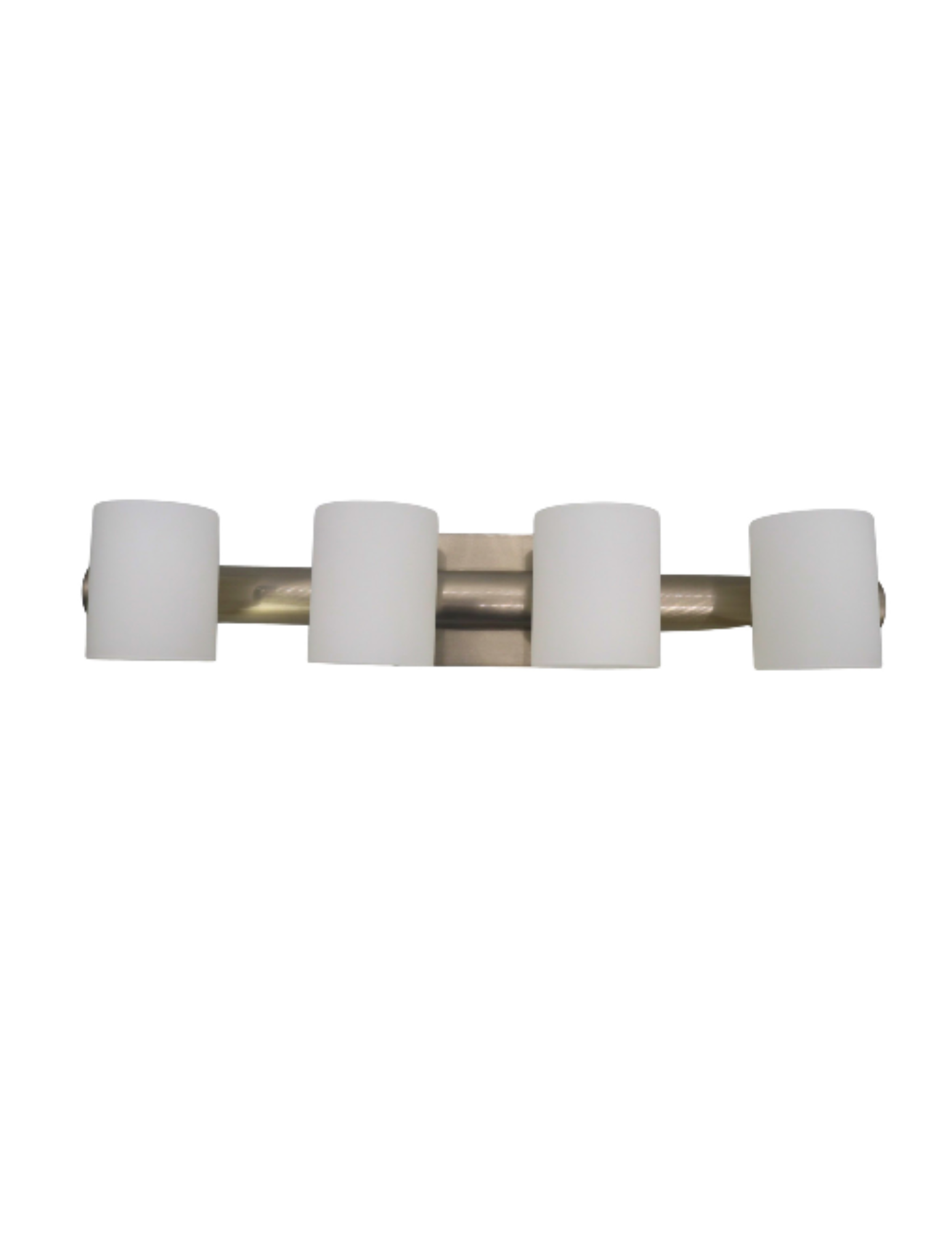 4-Light WH Glass Vanity - NK G9 Lamps required